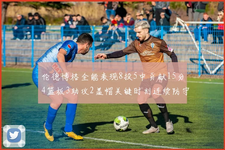 伦德博格全能表现8投5中贡献15分4篮板3助攻2盖帽关键时刻连续防守助队取胜